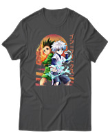 T-Shirt Αντρικό - Gon Killua - Color Thumbnail Ανθρακί