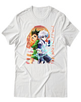 T-Shirt Αντρικό - Gon Killua - Color Thumbnail Άσπρο