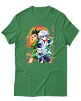 T-Shirt Αντρικό - Gon Killua - Color Thumbnail Πράσινο