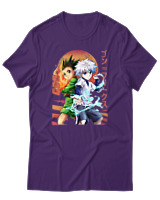 T-Shirt Αντρικό - Gon Killua - Color Thumbnail Σκούρο Μωβ