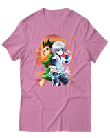T-Shirt Αντρικό - Gon Killua - Color Thumbnail Ροζ