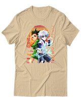 T-Shirt Αντρικό - Gon Killua - Color Thumbnail Μπεζ