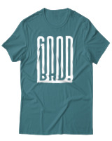 T-Shirt Αντρικό - Good Bad - Color Thumbnail Μπλε Πράσινο