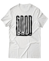 T-Shirt Αντρικό - Good Bad - Color Thumbnail Άσπρο