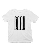 T-Shirt  Παιδικό - Good Bad - Color Thumbnail 'Ασπρο