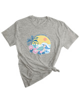 T-Shirt Woman Fashion Γυναικείο - Good Times - Color Thumbnail GREY MELANZE