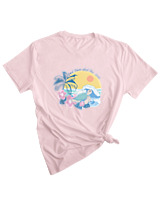 T-Shirt Woman Fashion Γυναικείο - Good Times - Color Thumbnail PALE PINK