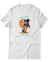 T-Shirt Αντρικό - Goodbye I Am Out - Color Thumbnail Άσπρο