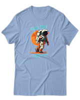T-Shirt Αντρικό - Goodbye I Am Out - Color Thumbnail Γαλάζιο