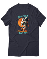 T-Shirt Αντρικό - Goodbye I Am Out - Color Thumbnail Σκούρο Μπλε