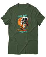 T-Shirt Αντρικό - Goodbye I Am Out - Color Thumbnail Κυπαρισσί