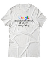 T-Shirt Unisex - Google Must Be Woman - Color Thumbnail Άσπρο