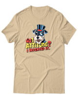 T-Shirt Αντρικό - Got Attitude - Color Thumbnail Μπεζ