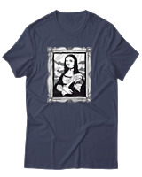 T-Shirt Αντρικό - Gothic Lisa - Color Thumbnail Μπλε Γκρι