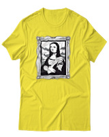 T-Shirt Αντρικό - Gothic Lisa - Color Thumbnail Κίτρινο
