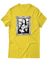 T-Shirt Αντρικό - Gothic Lisa - Color Thumbnail Χρυσό Κίτρινο