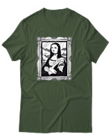T-Shirt Αντρικό - Gothic Lisa - Color Thumbnail Κυπαρισσί