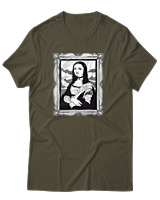 T-Shirt Αντρικό - Gothic Lisa - Color Thumbnail Χακί