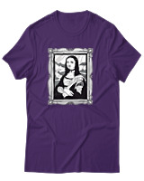 T-Shirt Αντρικό - Gothic Lisa - Color Thumbnail Σκούρο Μωβ