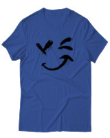 T-Shirt Αντρικό - Graffiti Mood - Color Thumbnail Μπλε Ρουά