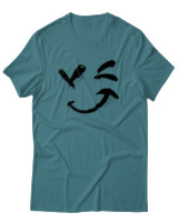 T-Shirt Αντρικό - Graffiti Mood - Color Thumbnail Μπλε Πράσινο