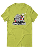 T-Shirt Αντρικό - Grandpasaurus - Color Thumbnail Λαχανί