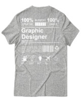 T-Shirt Αντρικό - Graphic Designer - Color Thumbnail Γκρι Μελανζέ