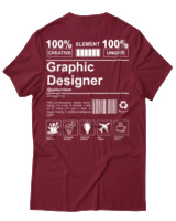 T-Shirt Αντρικό - Graphic Designer - Color Thumbnail Σκούρο Κόκκινο
