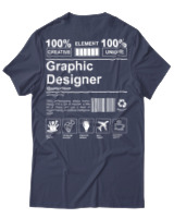 T-Shirt Αντρικό - Graphic Designer - Color Thumbnail Μπλε Γκρι