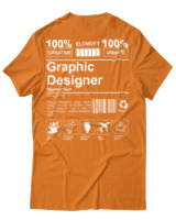 T-Shirt Αντρικό - Graphic Designer - Color Thumbnail Πορτοκαλί