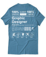 T-Shirt Unisex - Graphic Designer - Color Thumbnail Τυρκουάζ