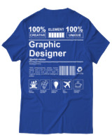 T-Shirt Unisex - Graphic Designer - Color Thumbnail Μπλέ Ρουά