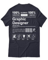 T-Shirt Unisex - Graphic Designer - Color Thumbnail Σκούρο Μπλέ