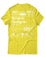 T-Shirt Unisex - Graphic Designer - Color Thumbnail Κίτρινο