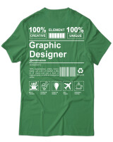 T-Shirt Unisex - Graphic Designer - Color Thumbnail Πράσινο