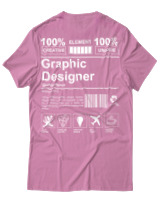 T-Shirt Unisex - Graphic Designer - Color Thumbnail Ροζ