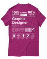 T-Shirt Unisex - Graphic Designer - Color Thumbnail Φούξια