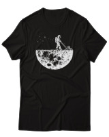 T-Shirt Αντρικό - Grass Moon - Color Thumbnail Μαύρο