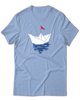 T-Shirt Unisex - Greek Boat - Color Thumbnail Γαλάζιο