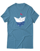 T-Shirt Unisex - Greek Boat - Color Thumbnail Τιρκουάζ