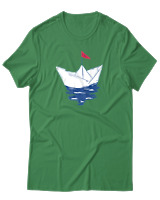 T-Shirt Unisex - Greek Boat - Color Thumbnail Πράσινο