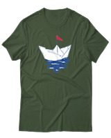T-Shirt Unisex - Greek Boat - Color Thumbnail Κυπαρισσί