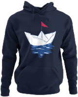 Φούτερ με κουκούλα - Greek Boat - Color Thumbnail Navy Blue