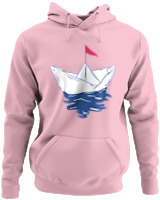 Φούτερ με κουκούλα - Greek Boat - Color Thumbnail Pink