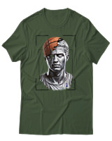 T-Shirt Αντρικό - Greek Statue Basketball Player - Color Thumbnail Κυπαρισσί