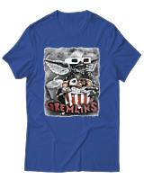 T-Shirt Αντρικό - Gremlins - Color Thumbnail Μπλε Ρουά