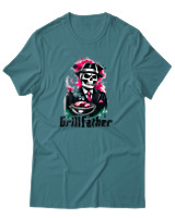 T-Shirt Αντρικό - Grillfather - Color Thumbnail Μπλε Πράσινο