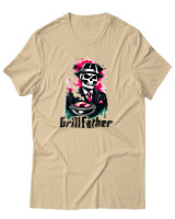 T-Shirt Αντρικό - Grillfather - Color Thumbnail Μπεζ