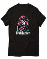T-Shirt Αντρικό - Grillfather - Color Thumbnail Μαύρο