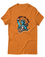 T-Shirt Αντρικό - Grillin And Chillin - Color Thumbnail Πορτοκαλί